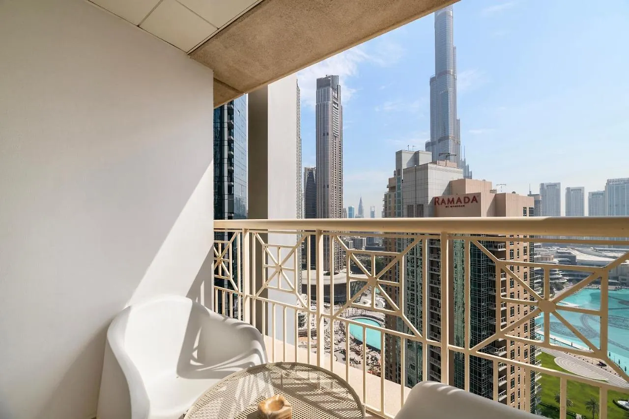 Sophisticated 1Bd W Incredible Burj Khalifa Views Apartment Dubai